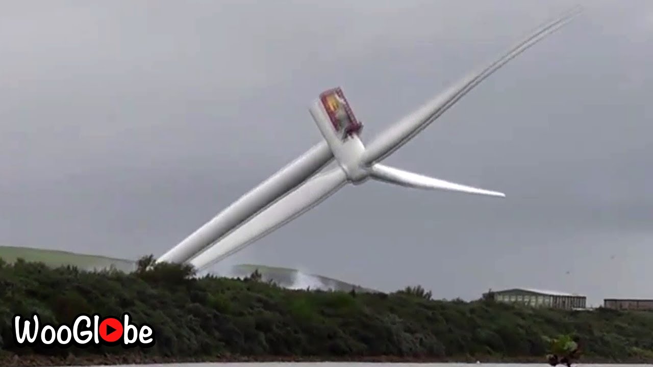 Colossal wind turbine in Ayrshire, Scotland brought down following ...