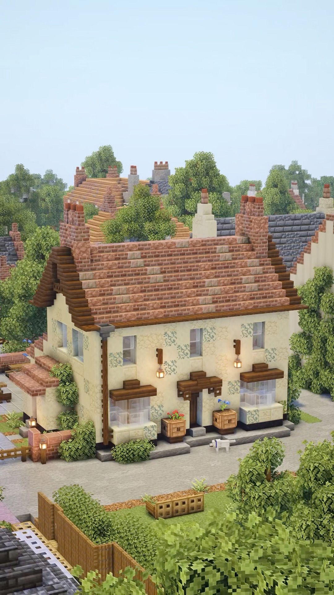 Building a British village pub in Minecraft