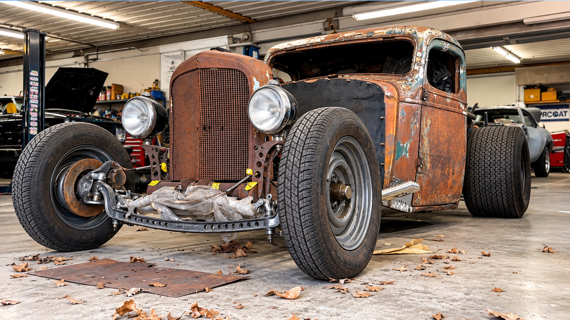 Building a chopped '38 Chevy rat rod with original patina