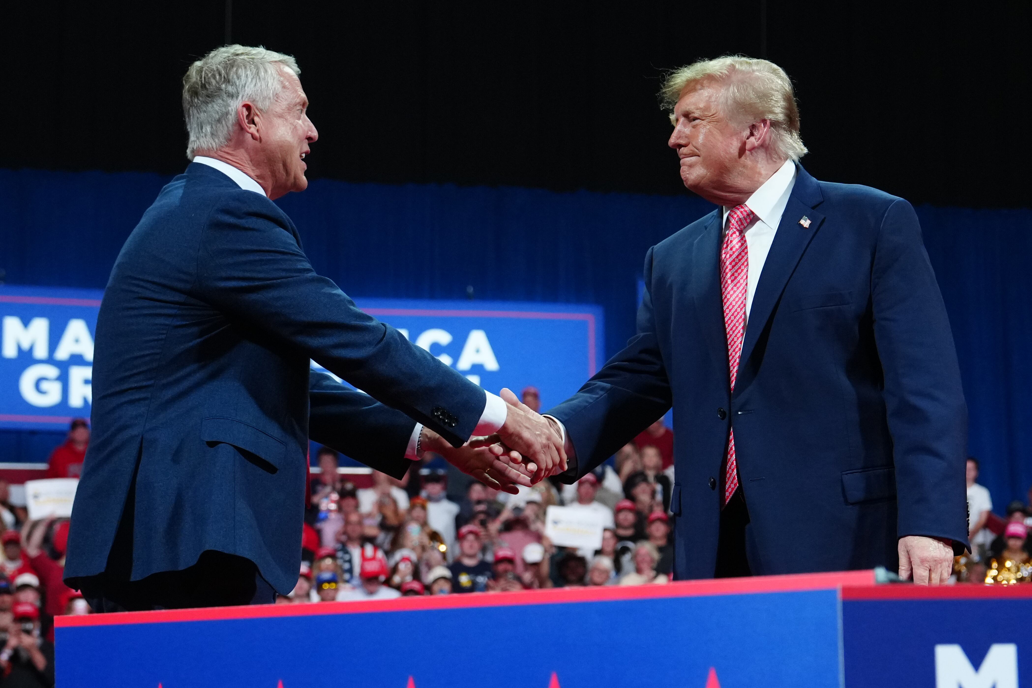 Trump cancels second Kansas trip because Roger Marshall is doing very well