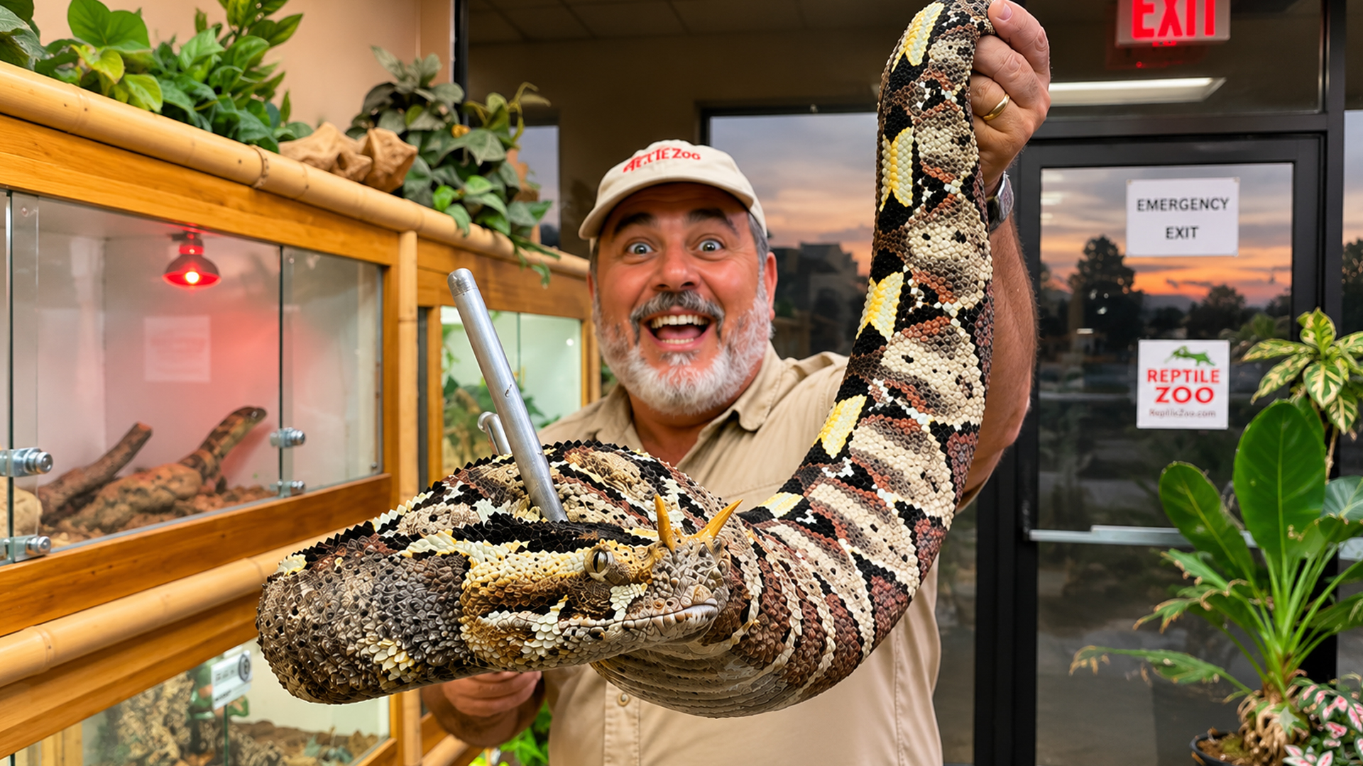 Rescuing dangerous snakes becomes risky when a rattlesnake strikes