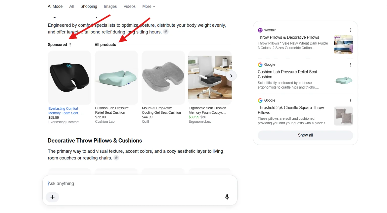 Google AI mode tests clearer labels for sponsored and organic shopping ...