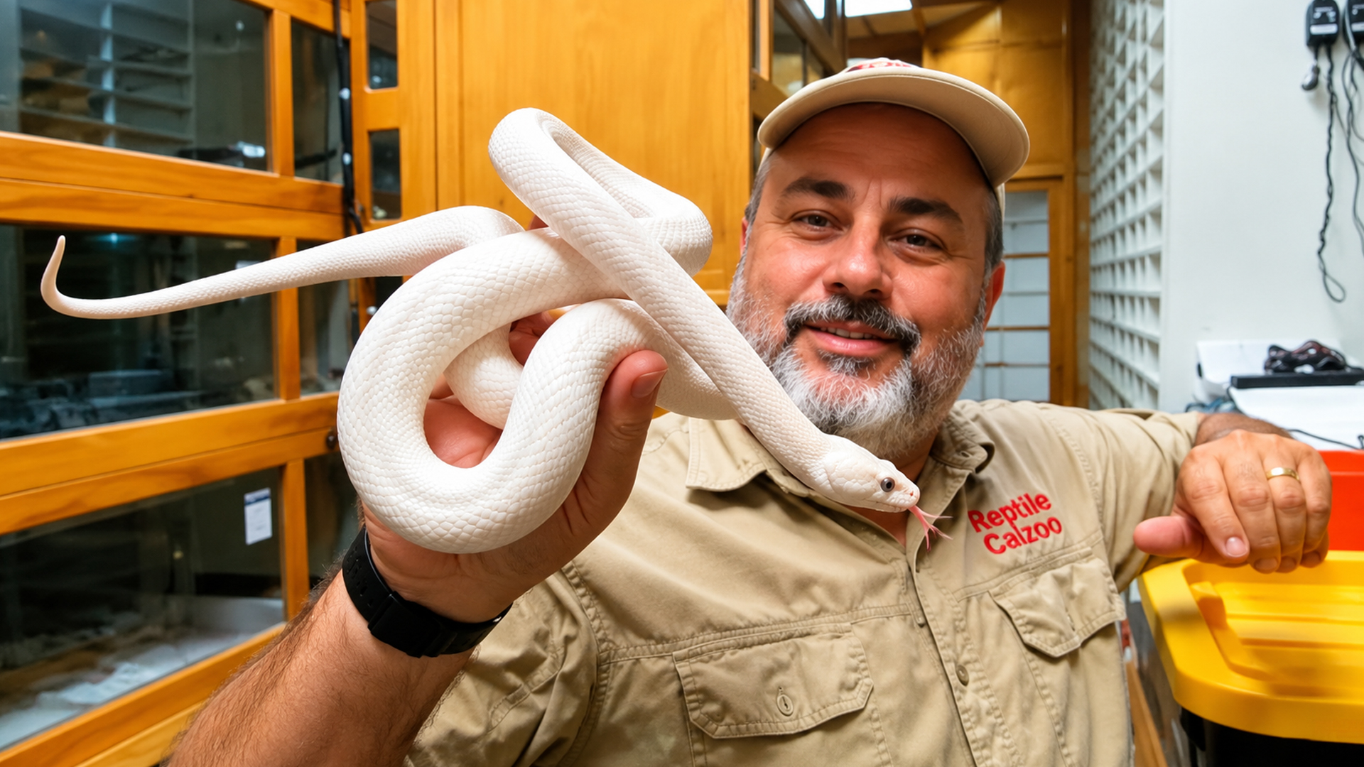 Giant gator and rare snakes make this reptile tour extraordinary