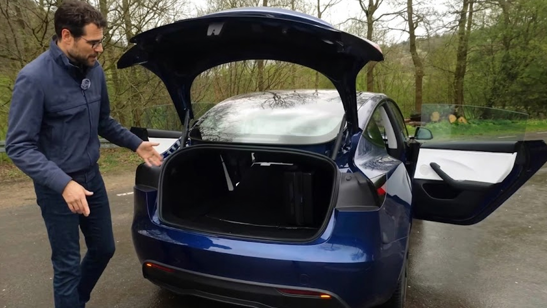Tesla Model 3 Highland showcases its rear trunk as a practical feature ...