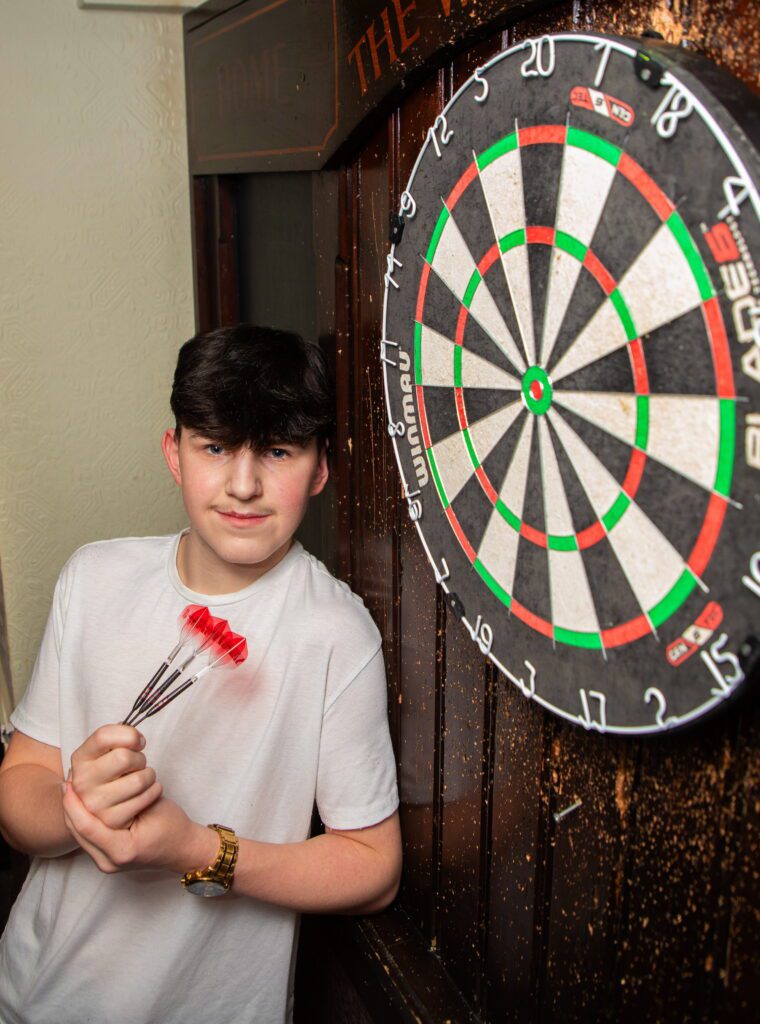 Darts player, 14, will go head-to-head with Luke Littler for £500k prize