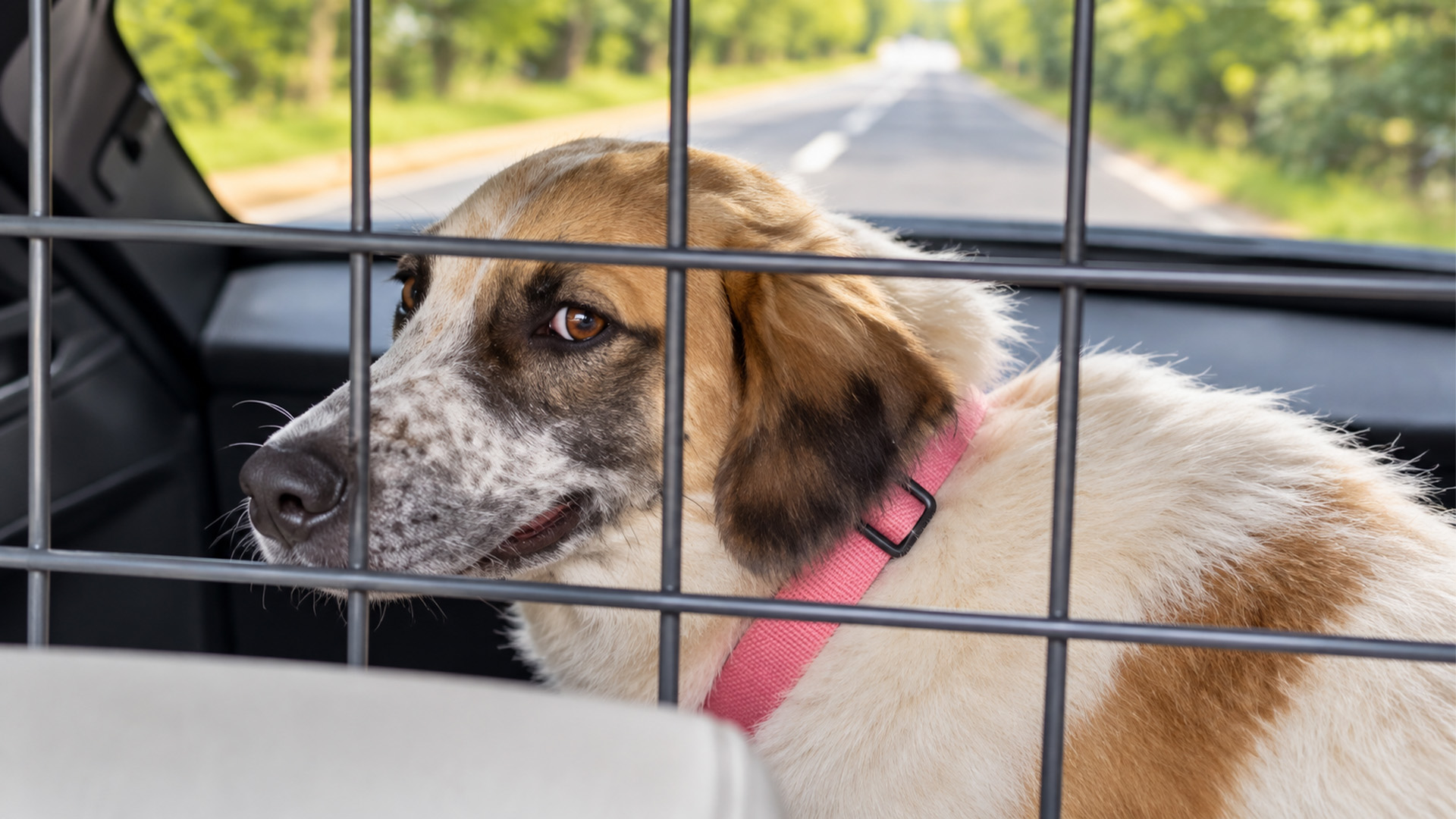 Golden retriever meets an aggressive rescue dog for the first time