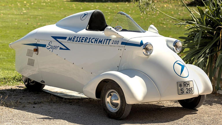Messerschmitt’s KR200 bubble car went backward by restarting its two ...