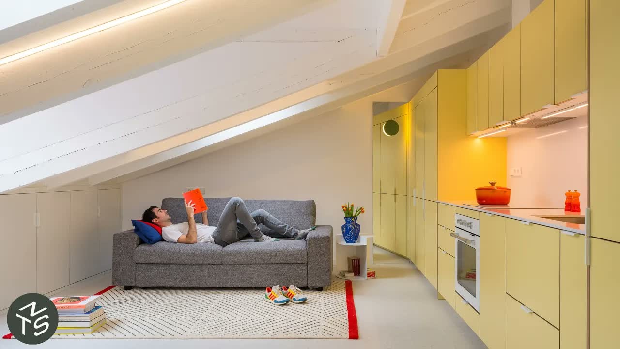 An architect fitted an 18-foot kitchen into a 452-square-foot Madrid ...