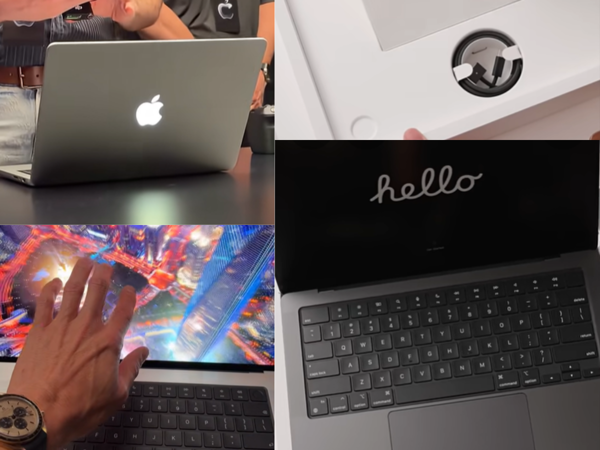 Watch Video: Unboxing Apple MacBook Touch Screen with Glowing Apple ...