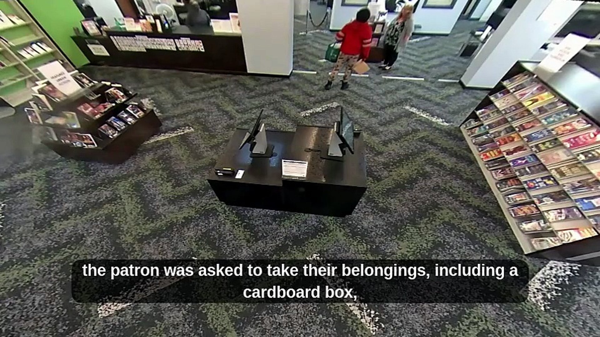 Patron throws cockroaches at library staff
