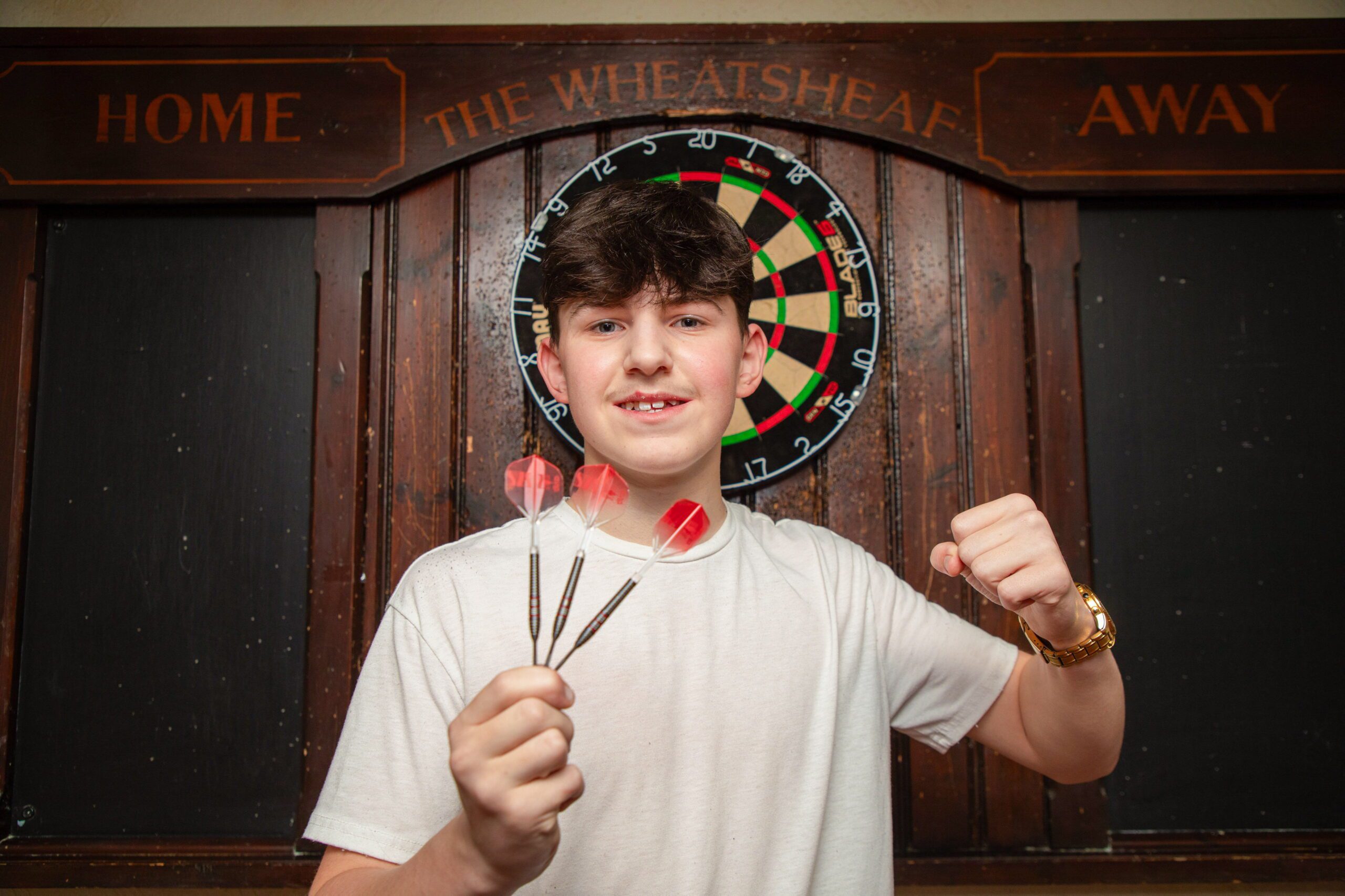 Darts player, 14, will go head-to-head with Luke Littler for £500k prize