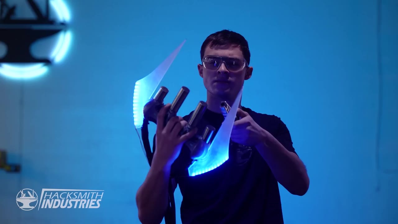 Engineers build a working Halo energy sword with 24 gas lines