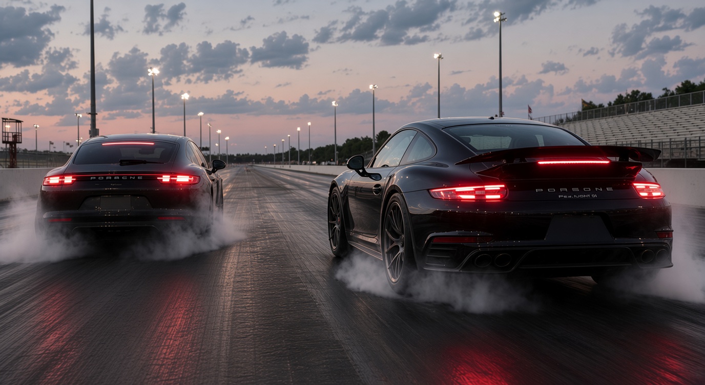 Panamera E-Hybrid vs 911 Turbo S, who gets to the finish first?