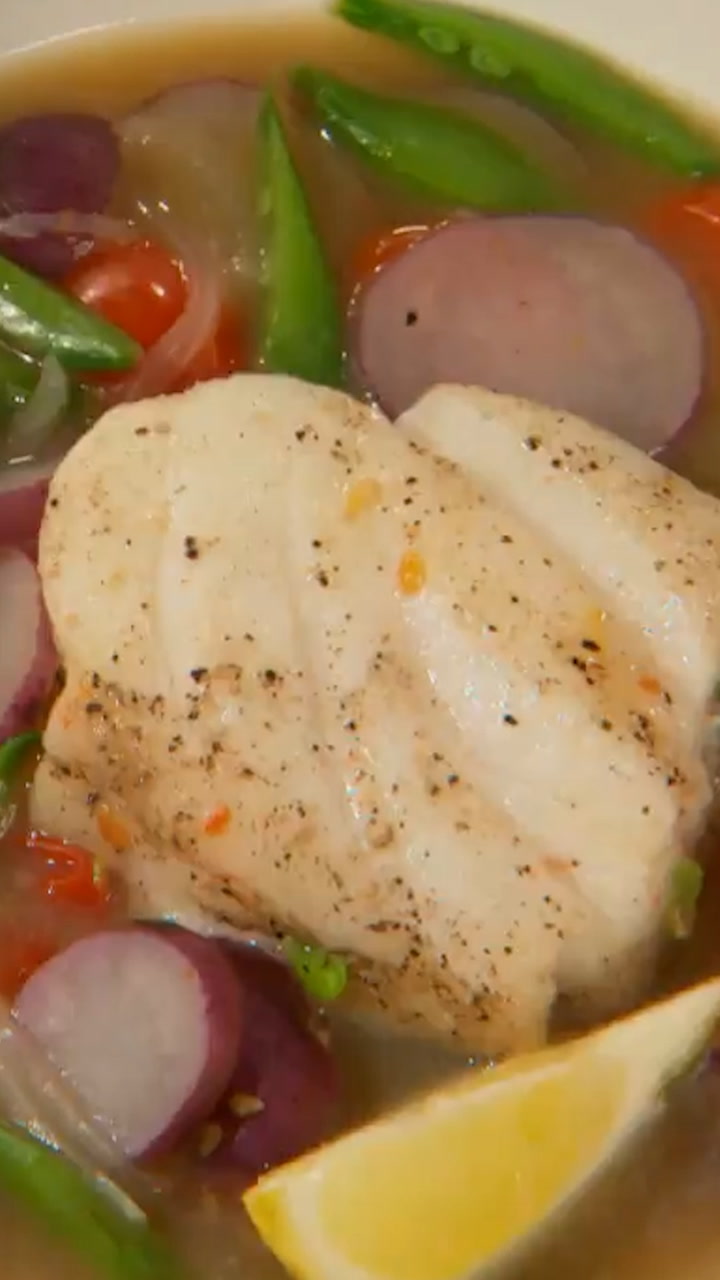 Martha Stewart’s poached cod
