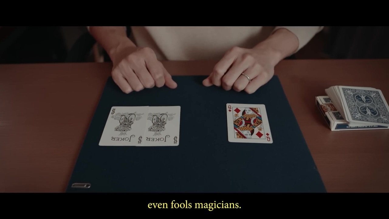 Oscar Owen's paperclip queen card trick