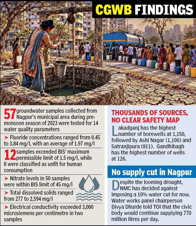 5,948 borewells & wells in Nagpur, but is the water safe to drink?