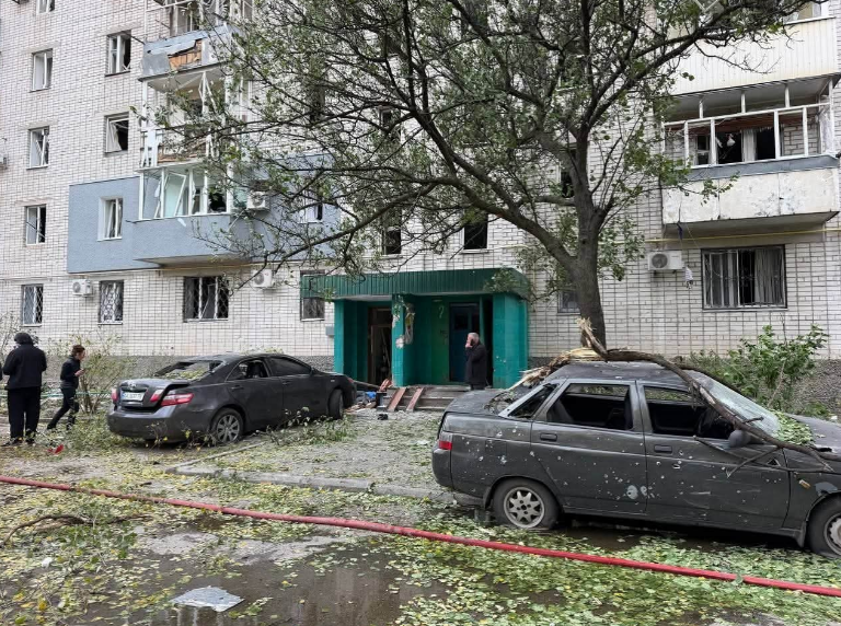 Russian drone hits apartment block in Kremenchuk, injuring 11 ...
