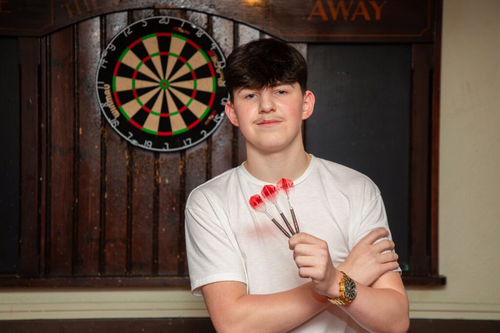 Darts player, 14, will go head-to-head with Luke Littler for £500k prize