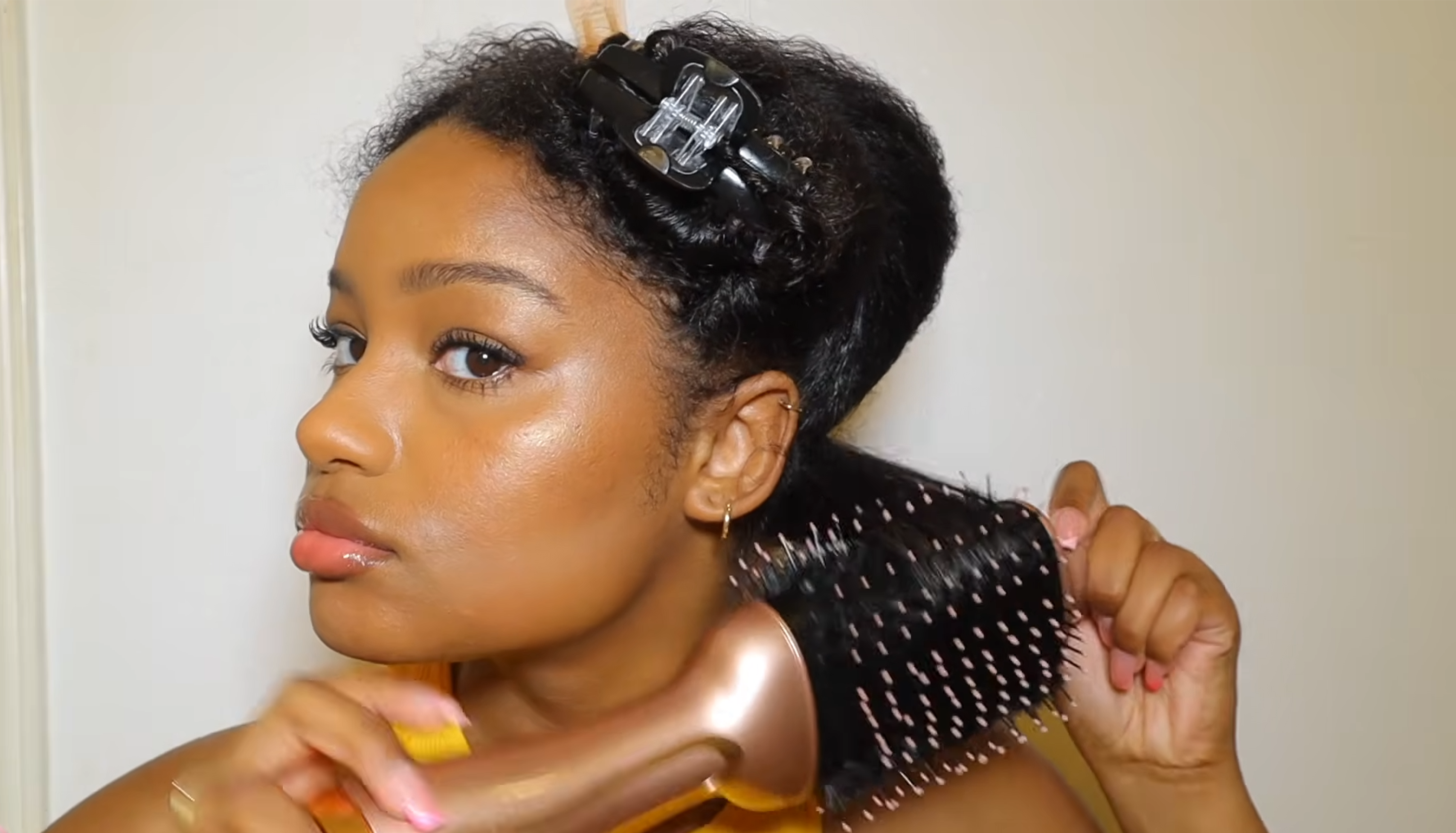 She tried a blowout on her curls and got unexpected results
