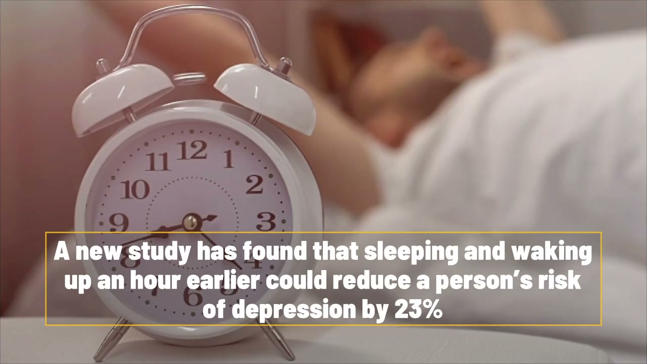 Waking up 1 hour earlier can cut depression risk by 23%