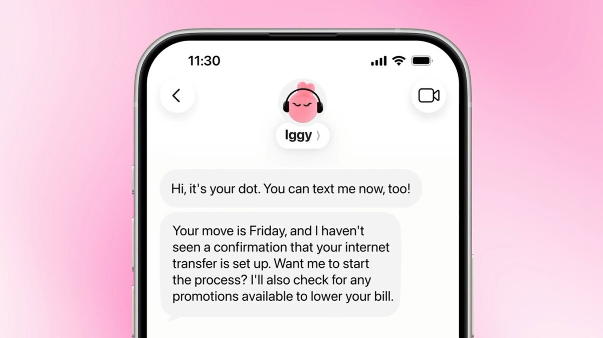 OpenAI now lets you text your ChatGPT Dot assistant like a regular contact