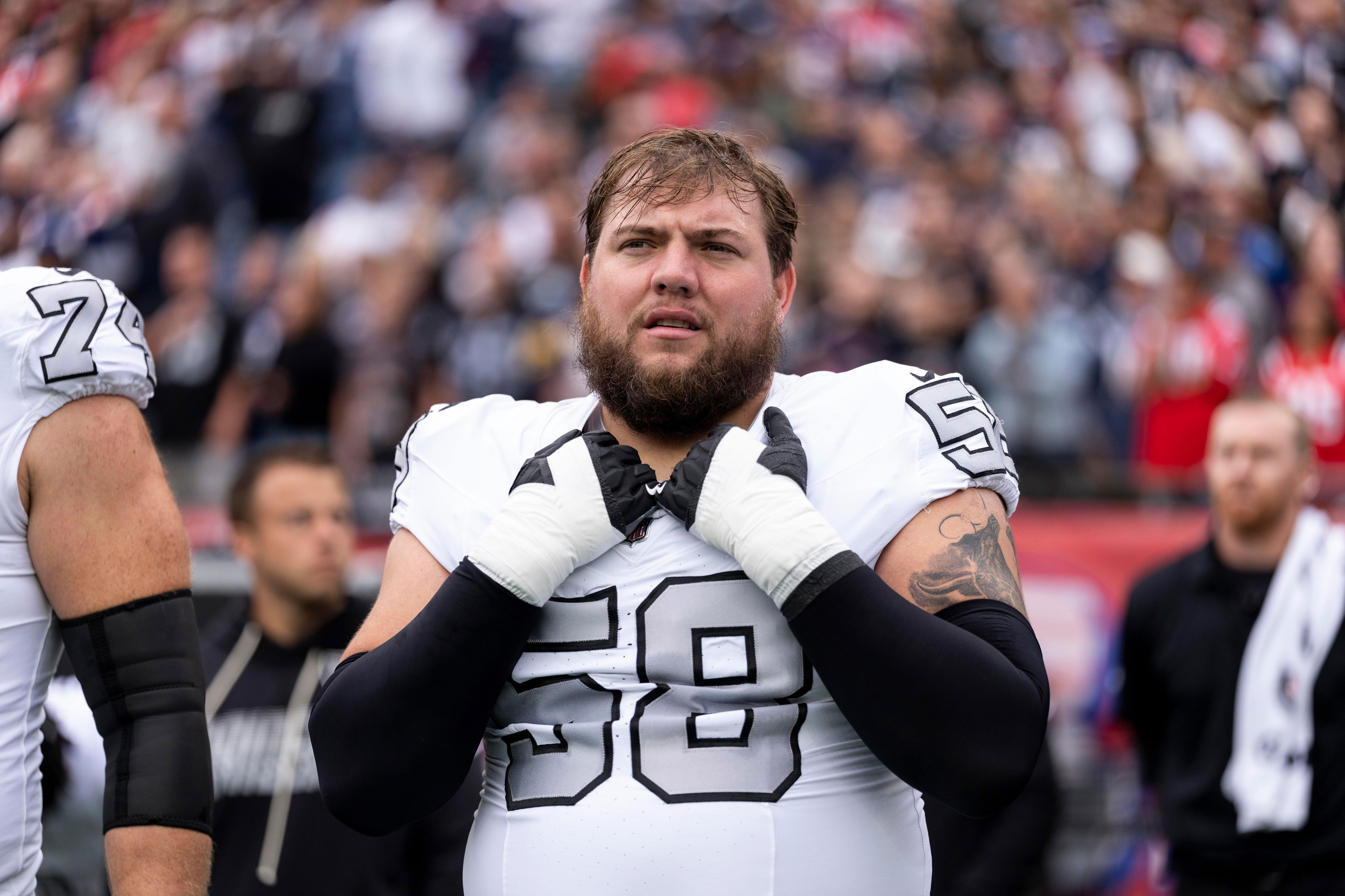 Raiders injury news: Jackson Powers-Johnson doesn't practice