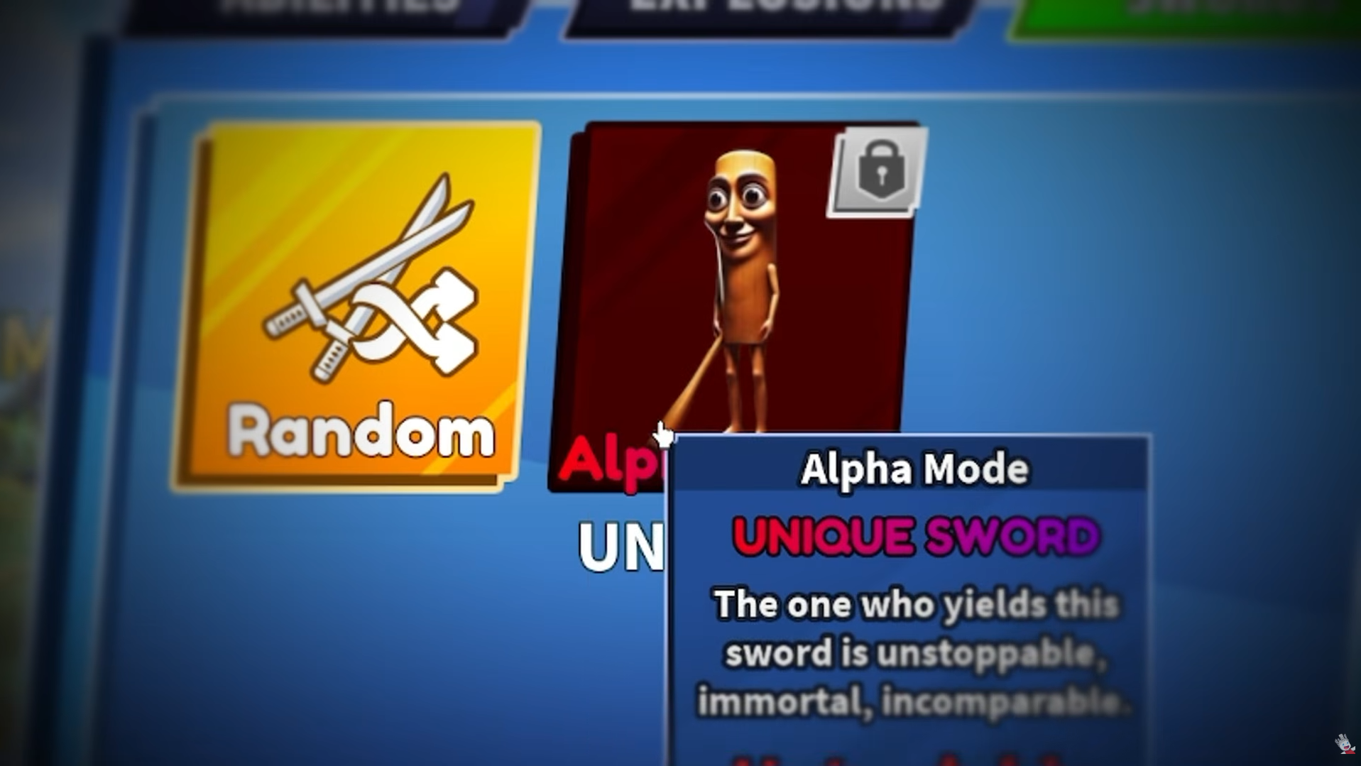 Testing an unusual developer sword in Roblox Blade Ball