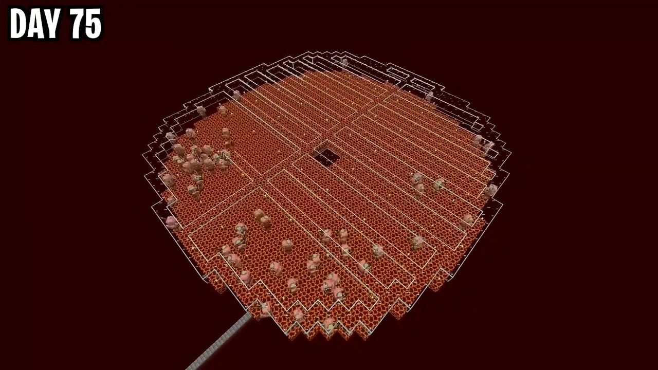 aCookieGod moves villagers in a one-chunk Minecraft challenge