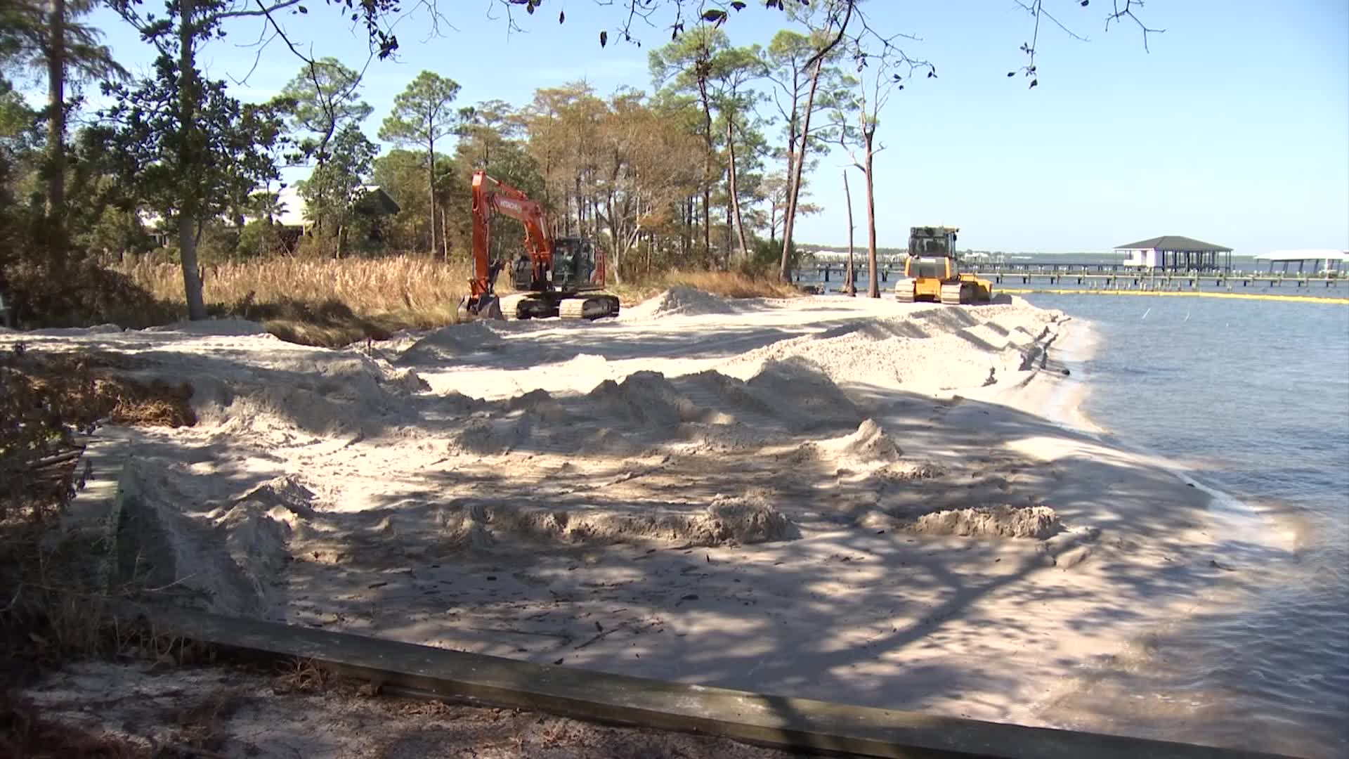 Living shoreline project at Waterfront Park in Orange Beach underway