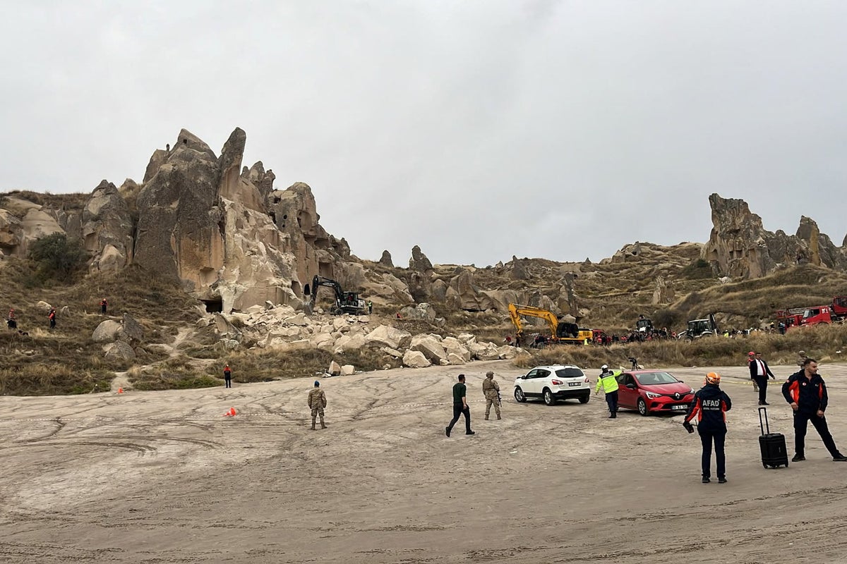 At least three dead after rock formation collapse in Turkey