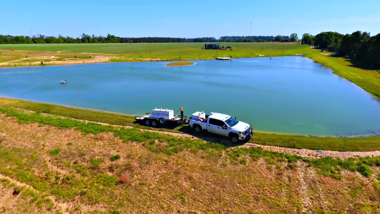 Adding 10,000 fish to the 5 acre pond!