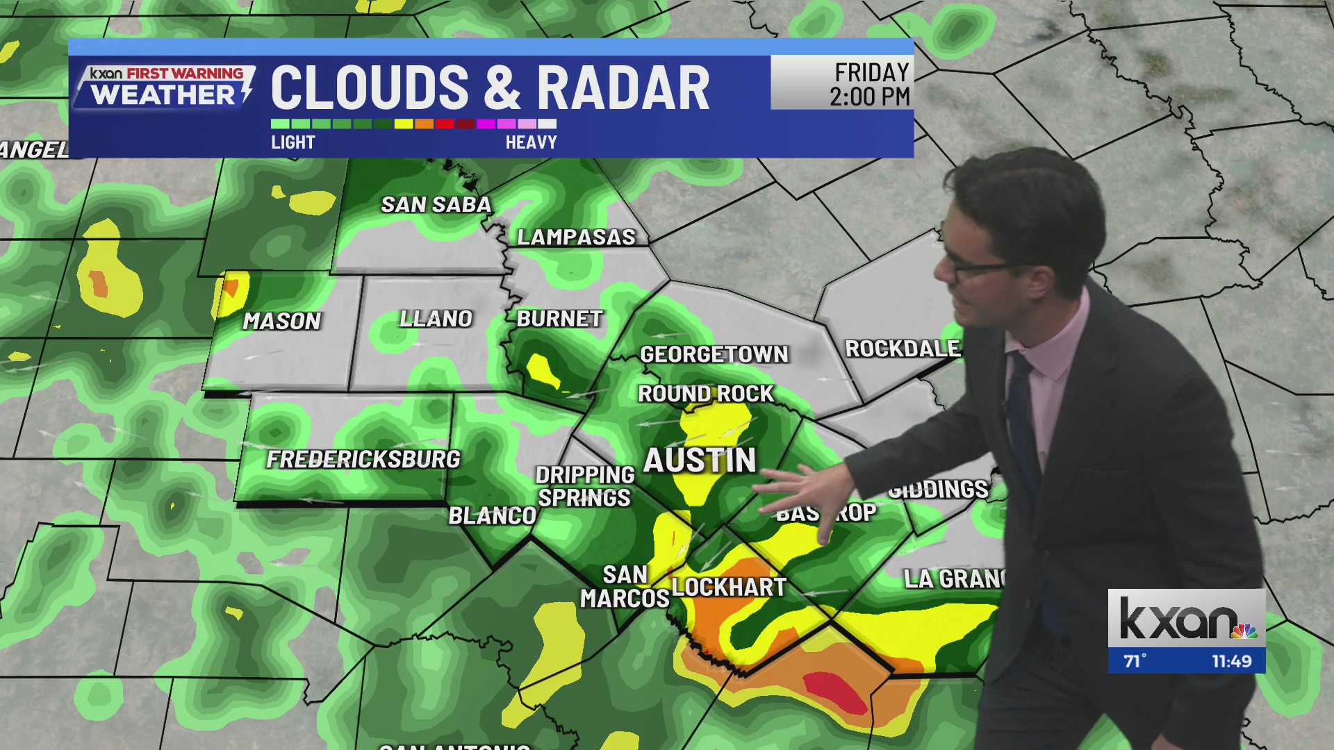 Increasing rain chances through Friday | KXAN weather forecast (Oct. 29)