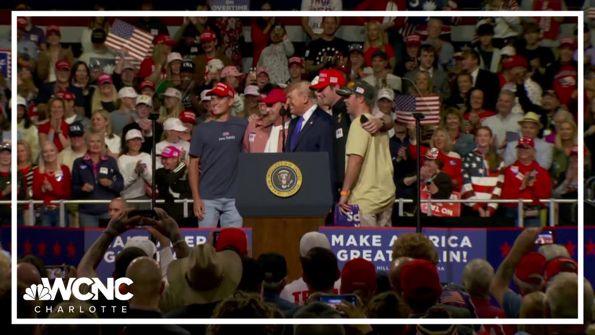 Trump campaigns in South Carolina for Republican candidates Thursday