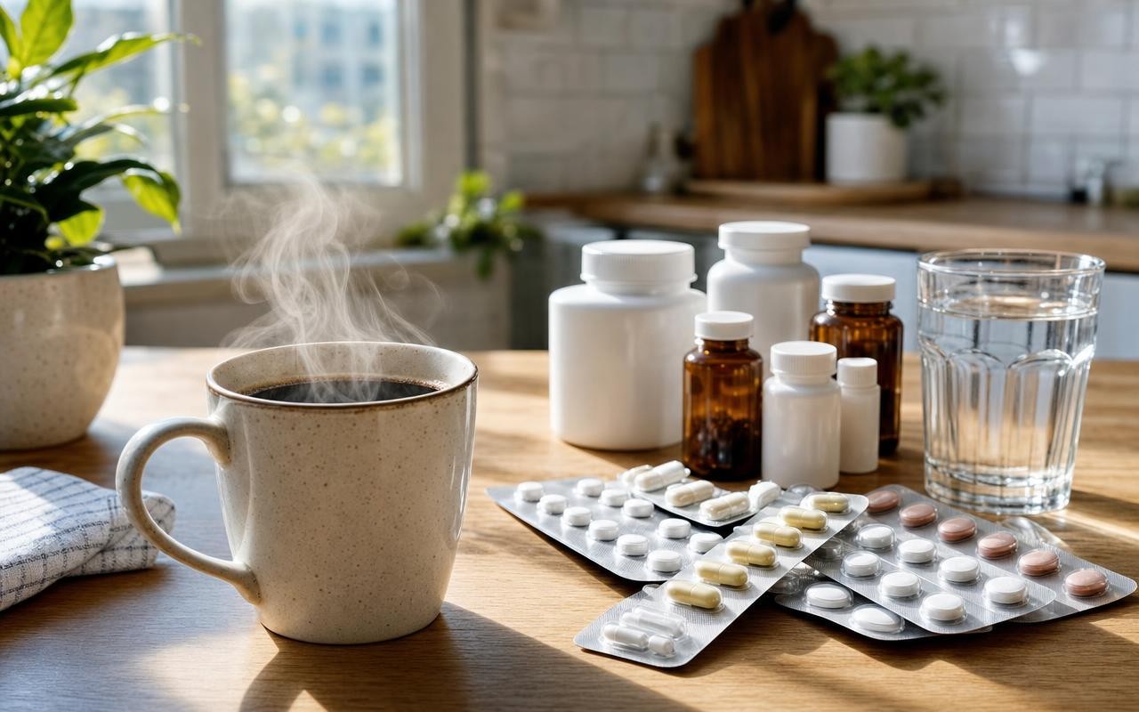 Cinq types de médicaments courants à ne pas prendre avec du café