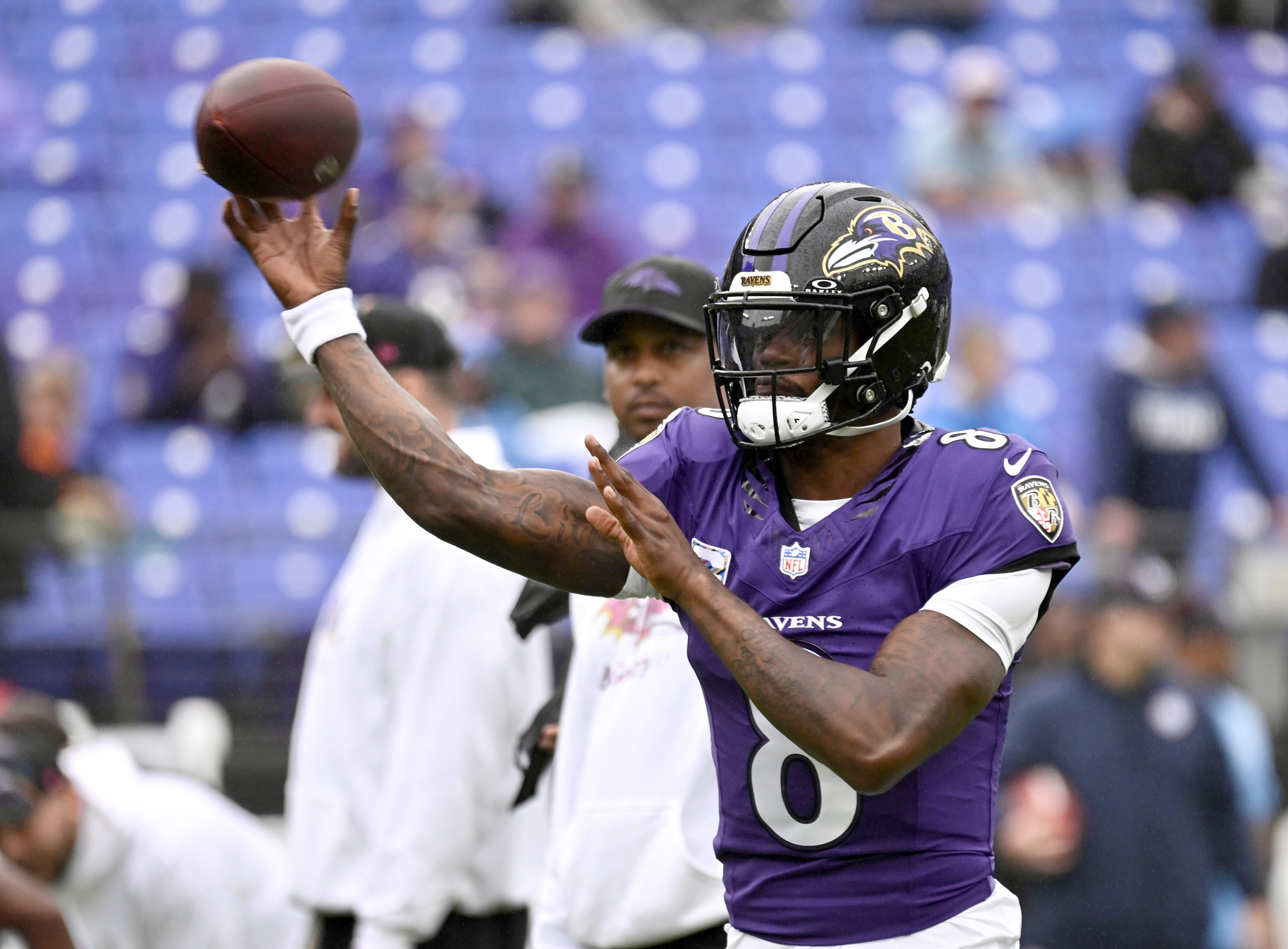 Ravens’ Lamar Jackson, Vega Ioane, Kyle Hamilton back at practice