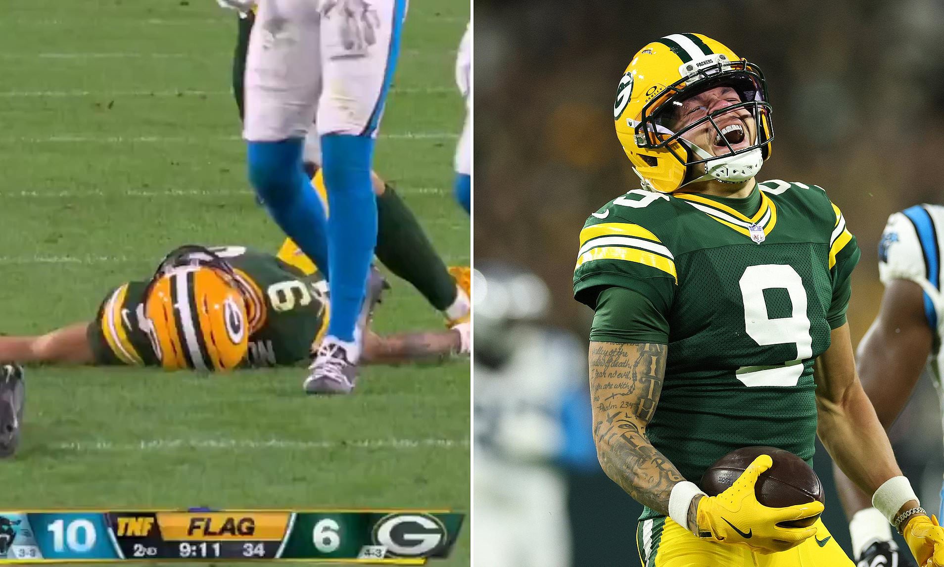 Remarkable moment Packers star Christian Watson returns from hospital ...