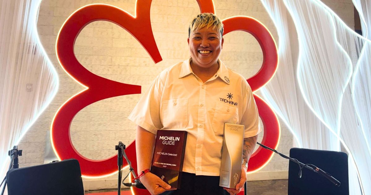 At the Michelin Ceremony 2027, Chef Frances Tariga of Tadhana shares a ...