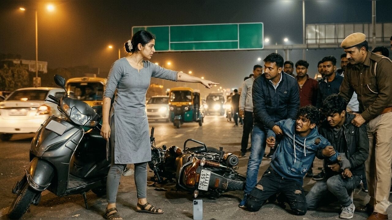 Delhi woman chases down phone snatchers after dramatic road pursuit