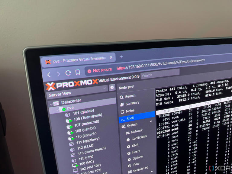 The Proxmox web shell is so good that I've basically stopped using SSH ...