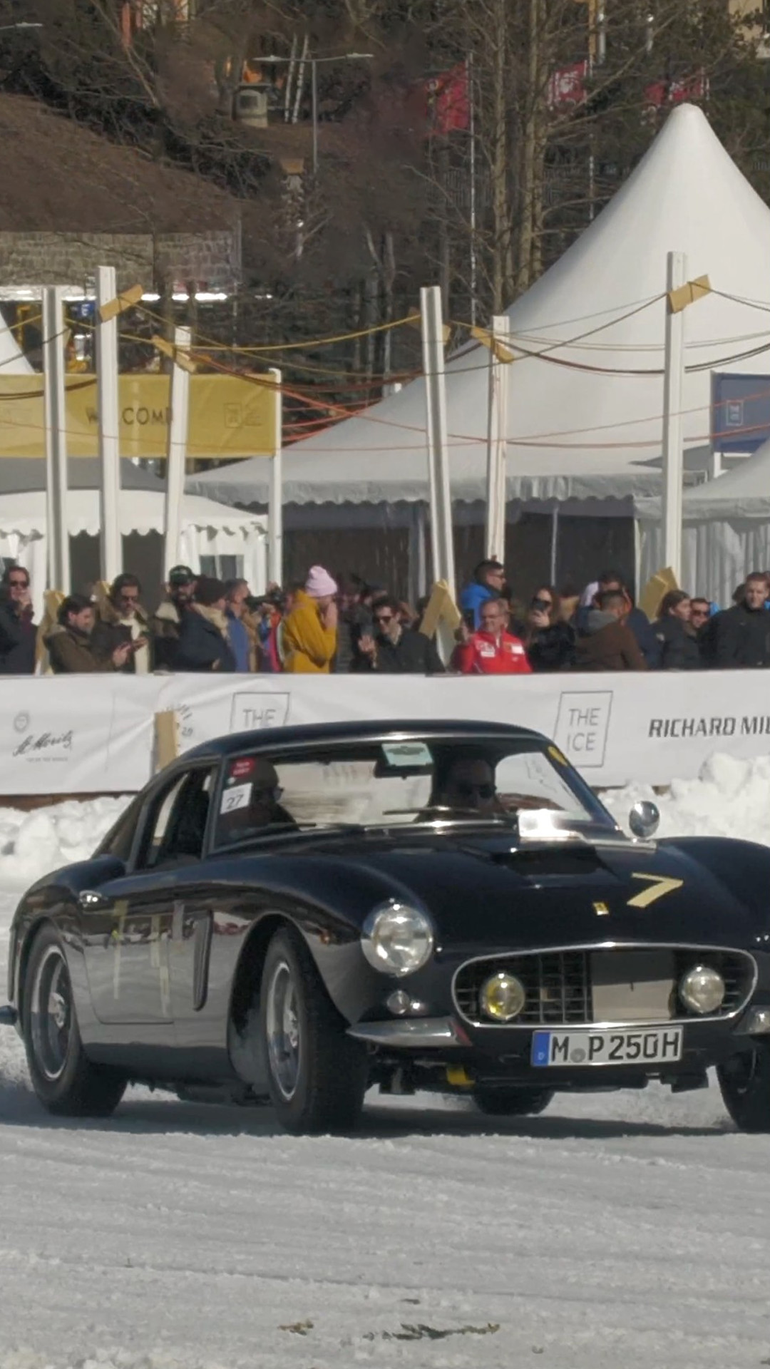 Snow drifting brings the legendary Ferrari 250 GT SWB to life
