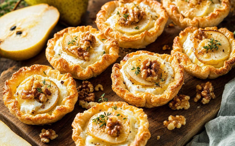 Bouchées chèvre poire : la recette chic et express idéale pour un apéro ...