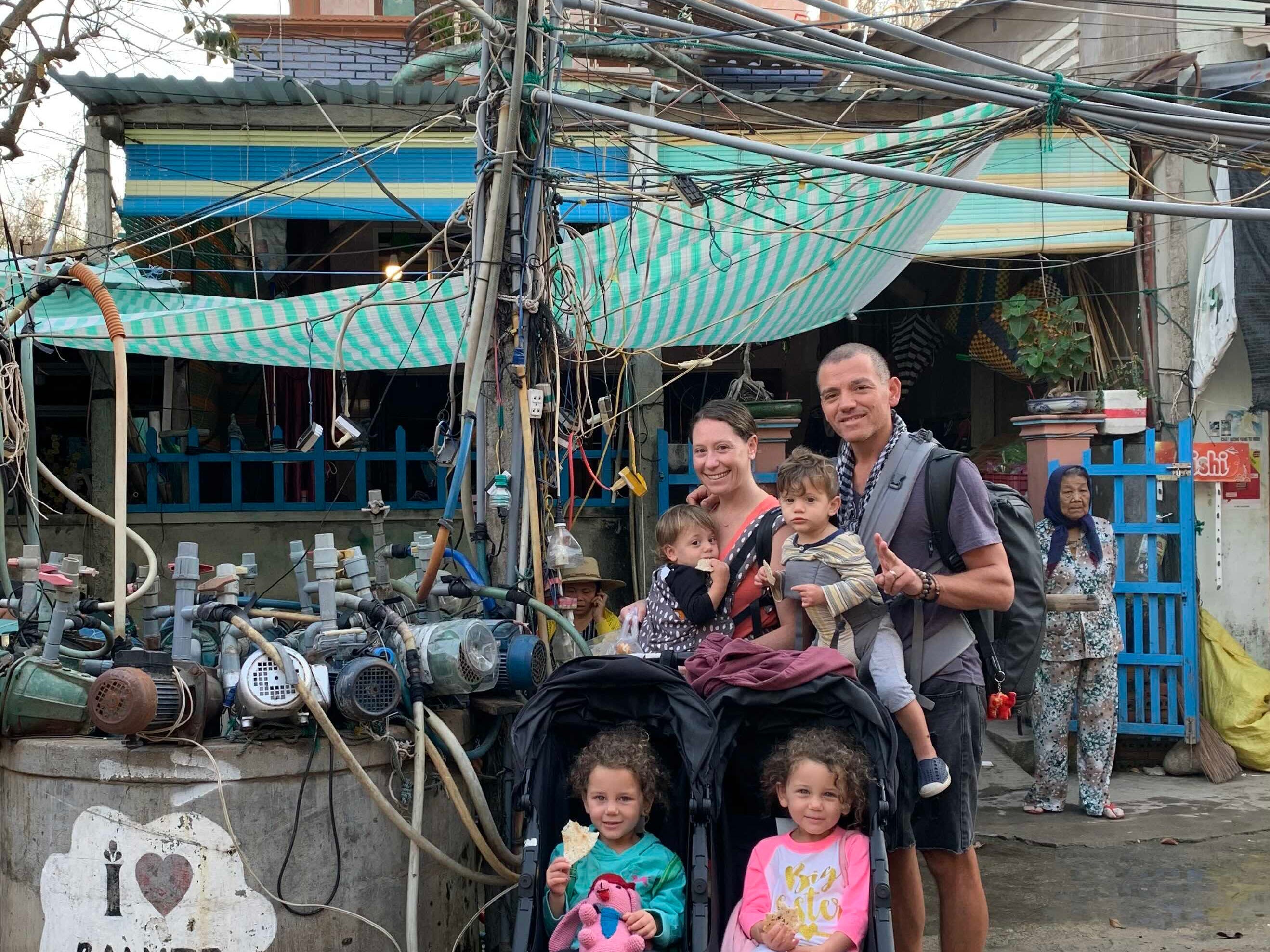 I'm raising two sets of twins in Vietnam. The chaos suits our family.