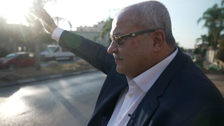 Dr. Ahmad Tibi, leader of the Joint List, in Taibeh, Israel, on October 28. - Cyril Theophilos/CNN