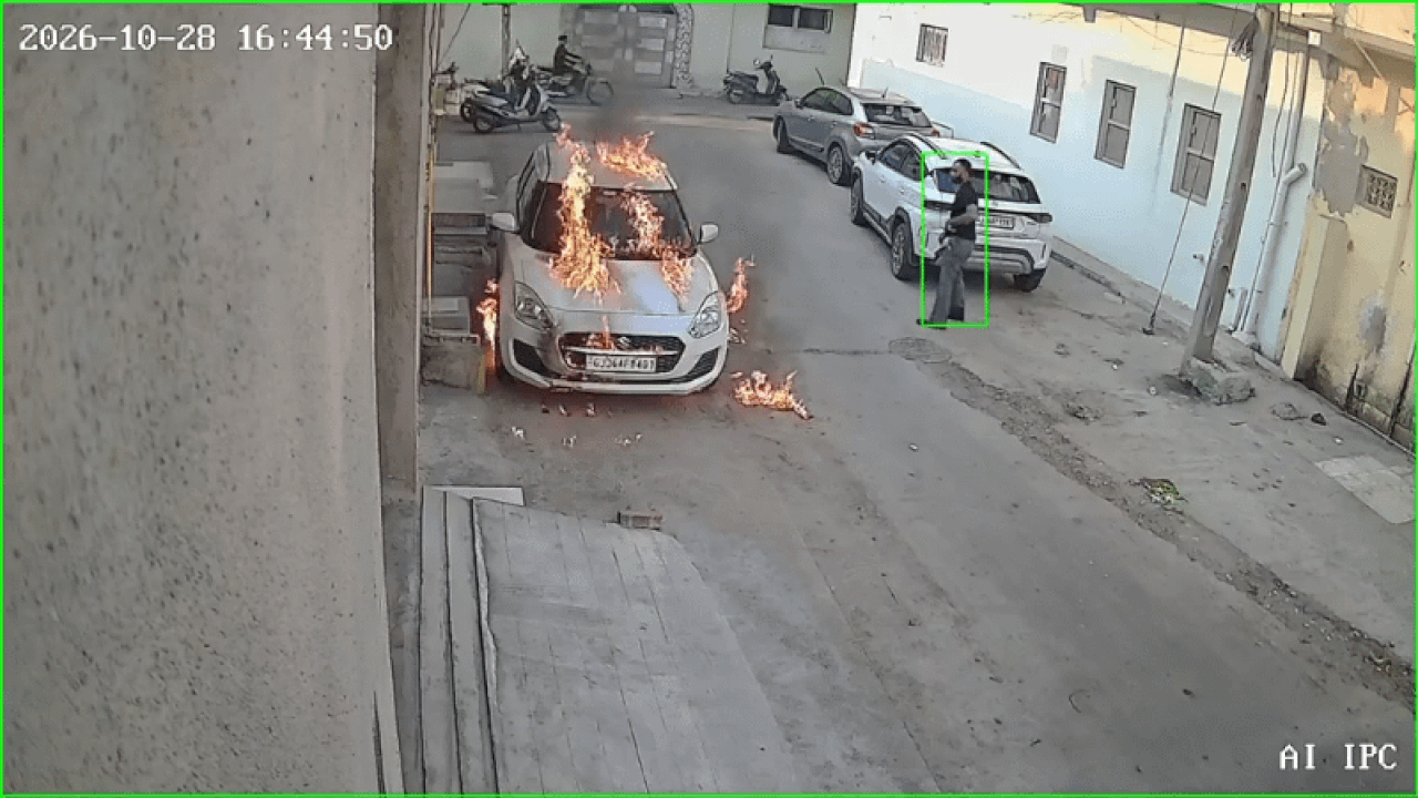 On cam: Gujarat man pours petrol, sets woman lawyer’s car on fire over ...