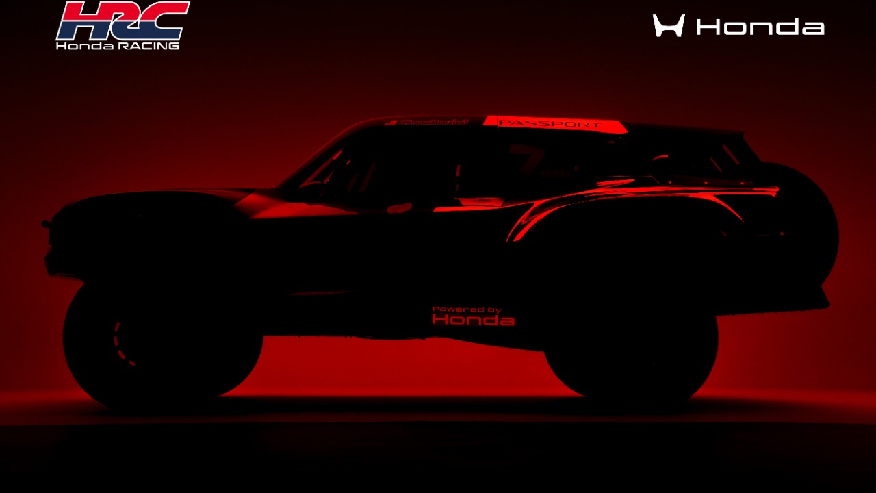 Honda’s 1,300-hp Passport Baja spec trophy truck will race the 2027 ...