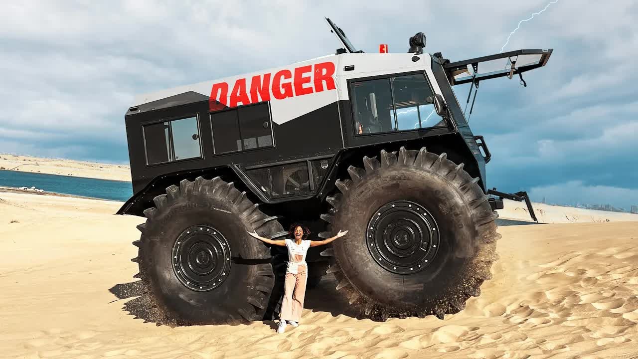 Sherp ATV enters the water for an amphibious test