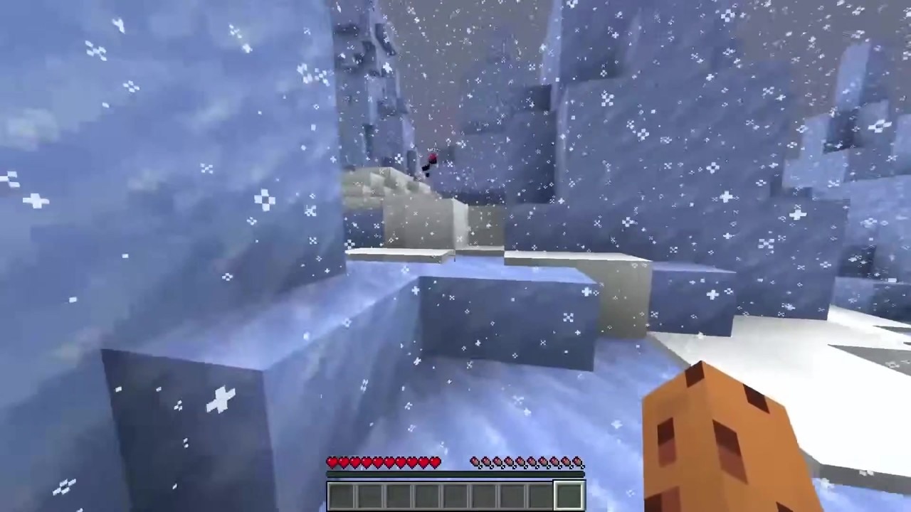 AcookieGod begins an ice spikes only Minecraft run