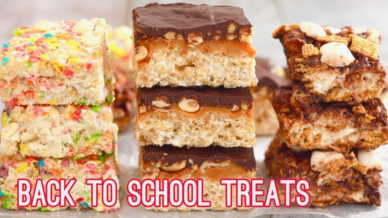 No-bake Rice Krispies treats: Snickers, s'mores, and Funfetti recipes