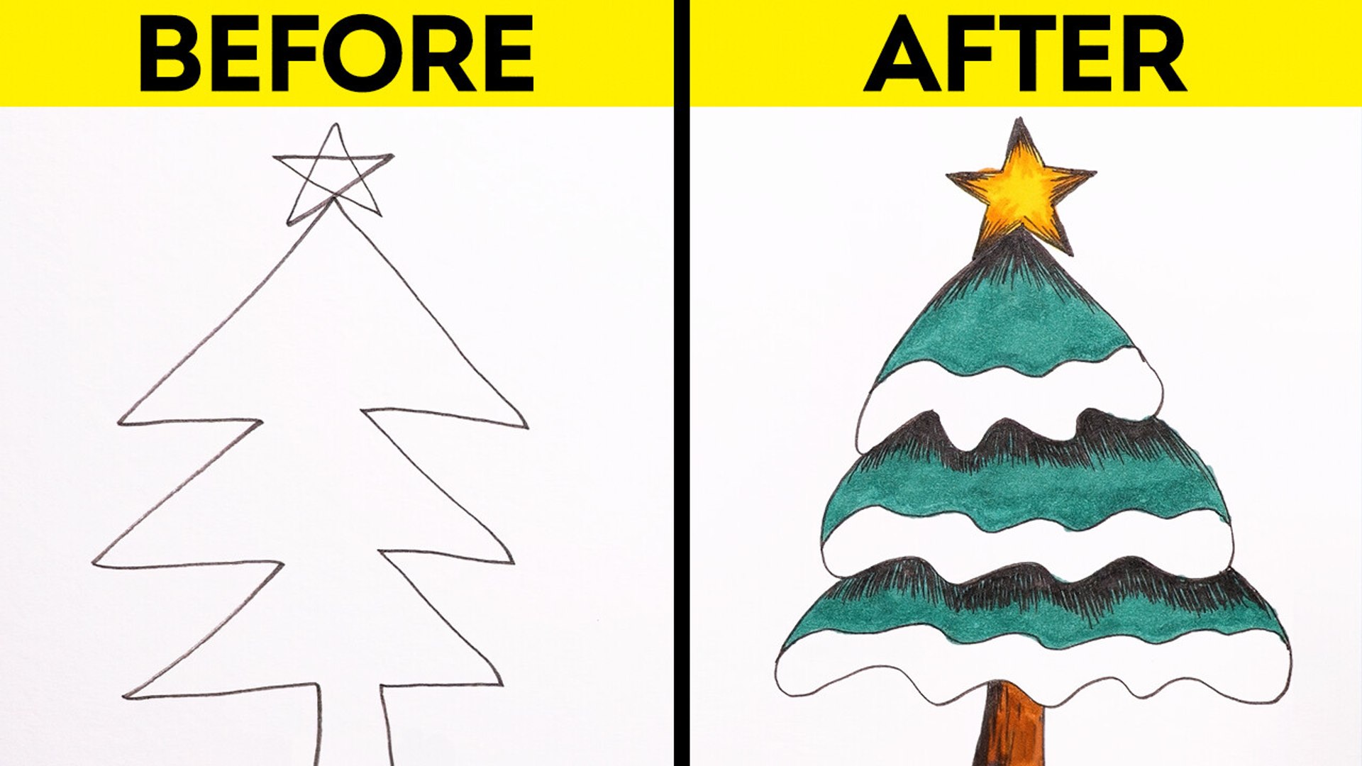 Easy drawing tricks and creative art and painting ideas