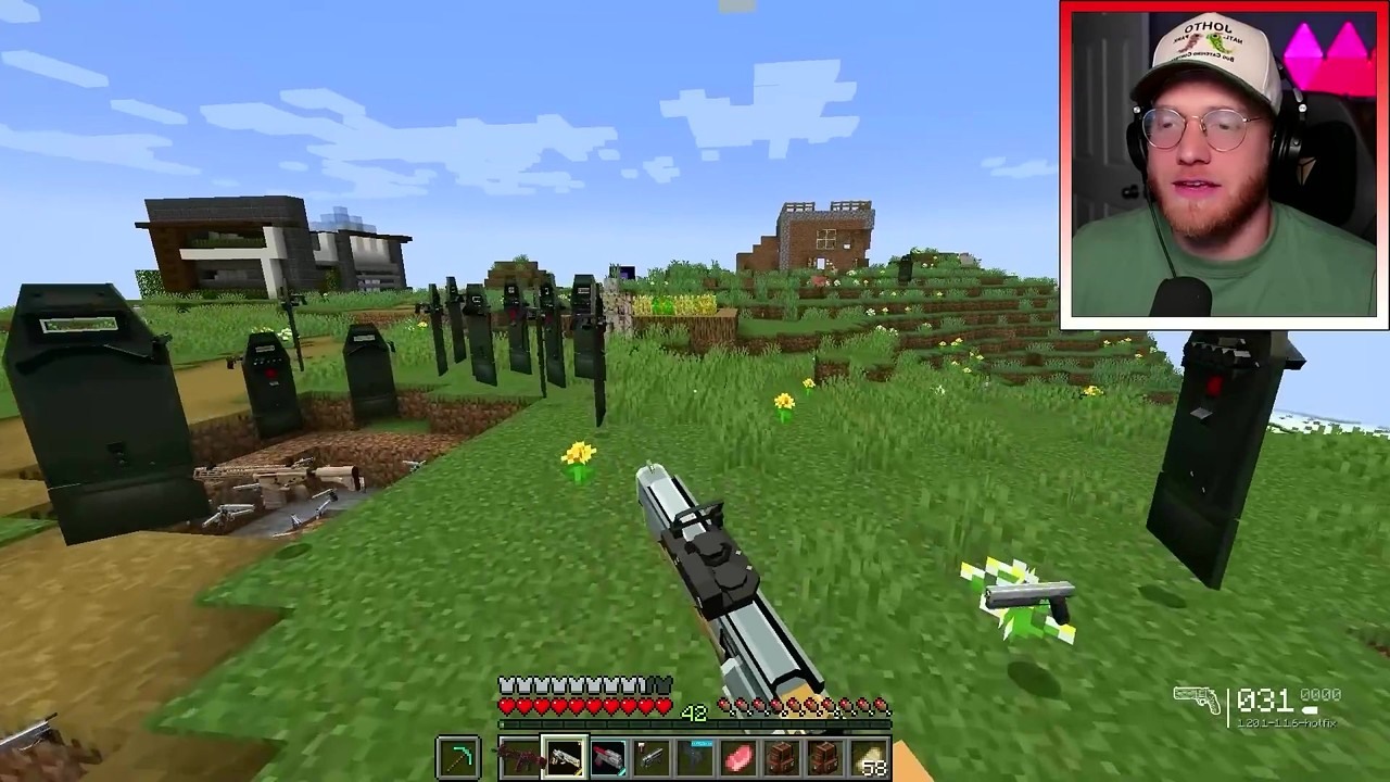 Minecraft where every drop is a gun